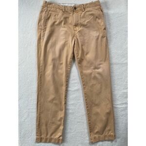 Polo Ralph Lauren Chino Pants Mens 32/32 Tan Khaki Straight Leg Cotton - Stains